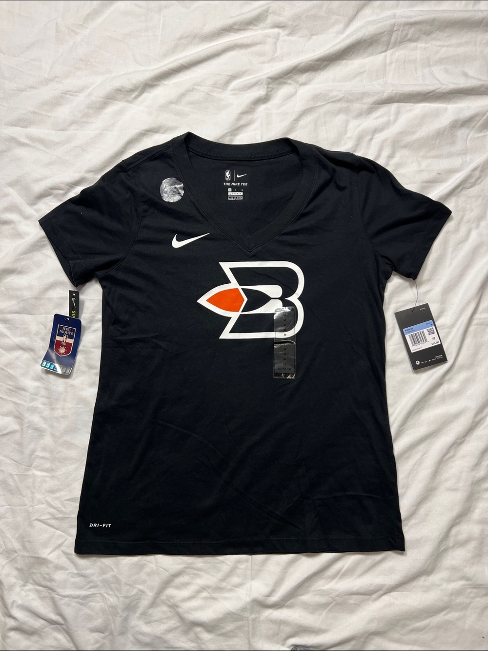 Nike Black V-Neck Logo Tee LA Clippers / Buffalo Braves
